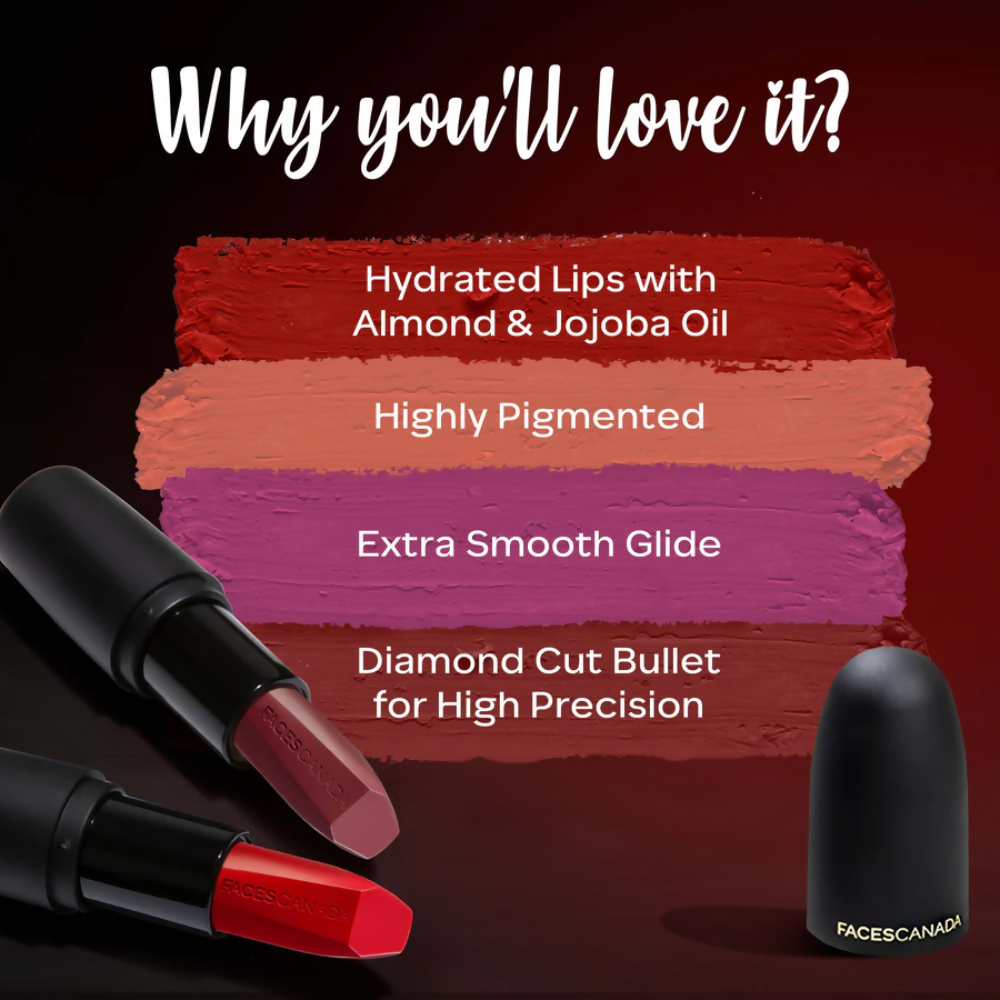 Faces Canada Weightless Matte Finish Lipstick - Blazing Blush 20