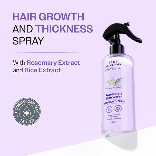 Bare Anatomy Rosemary & Rice Water Hair Growth Spray  Grab2Buy Bare Anatomy Grab2Buy