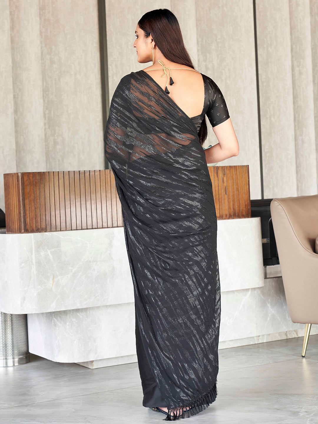 Tikhi Imli Woven Design Satin Ready to Wear Grab2Buy 