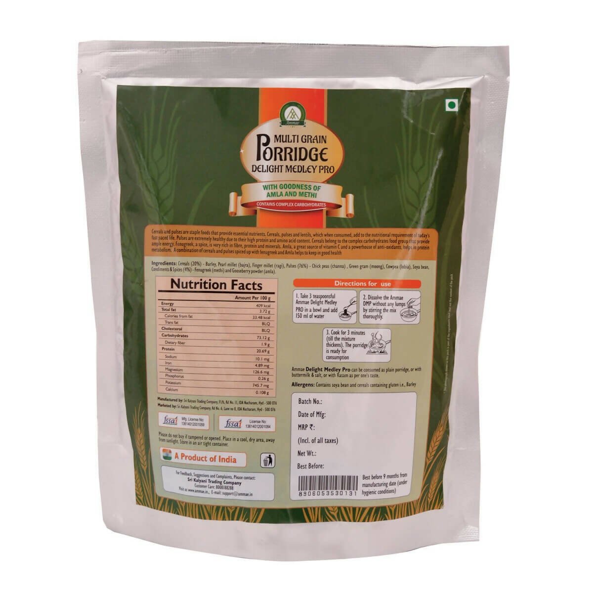 Ammae Multigrain Porridge Delight Medley PRO - Grab2buy