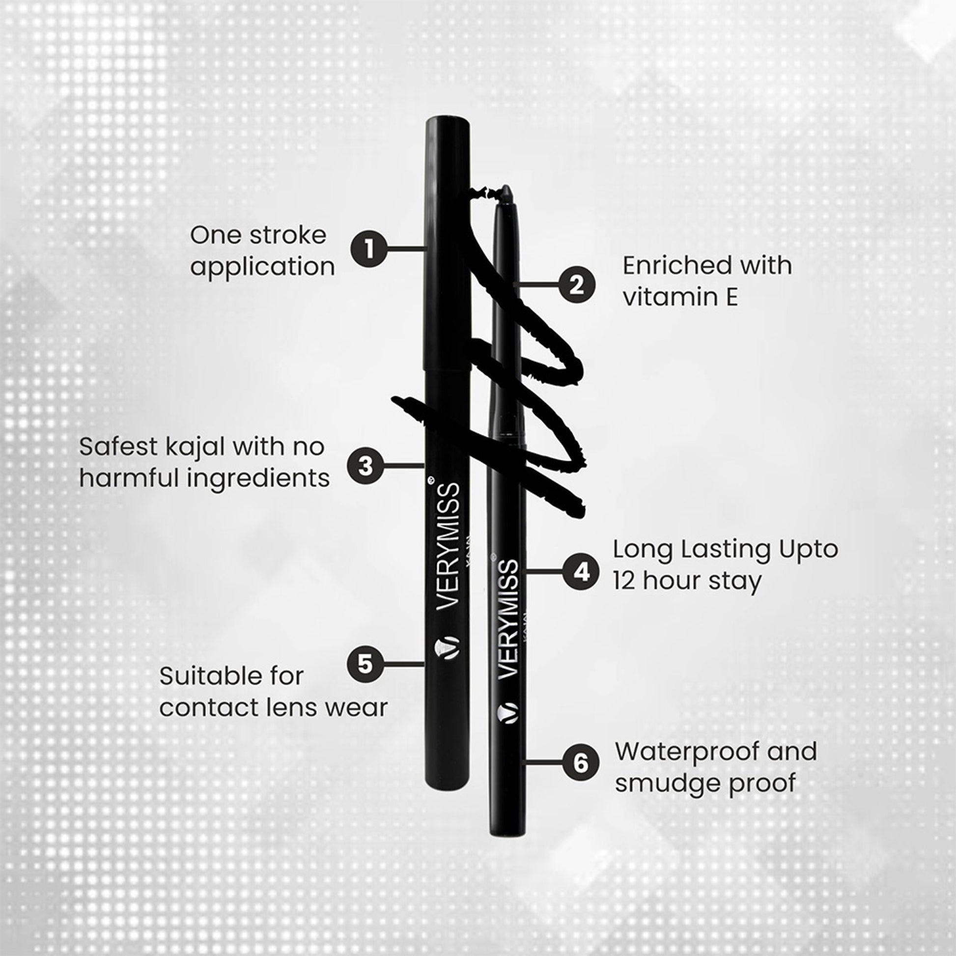 VERYMISS Intense Black Kajal  Grab2Buy VERYMISS Grab2Buy