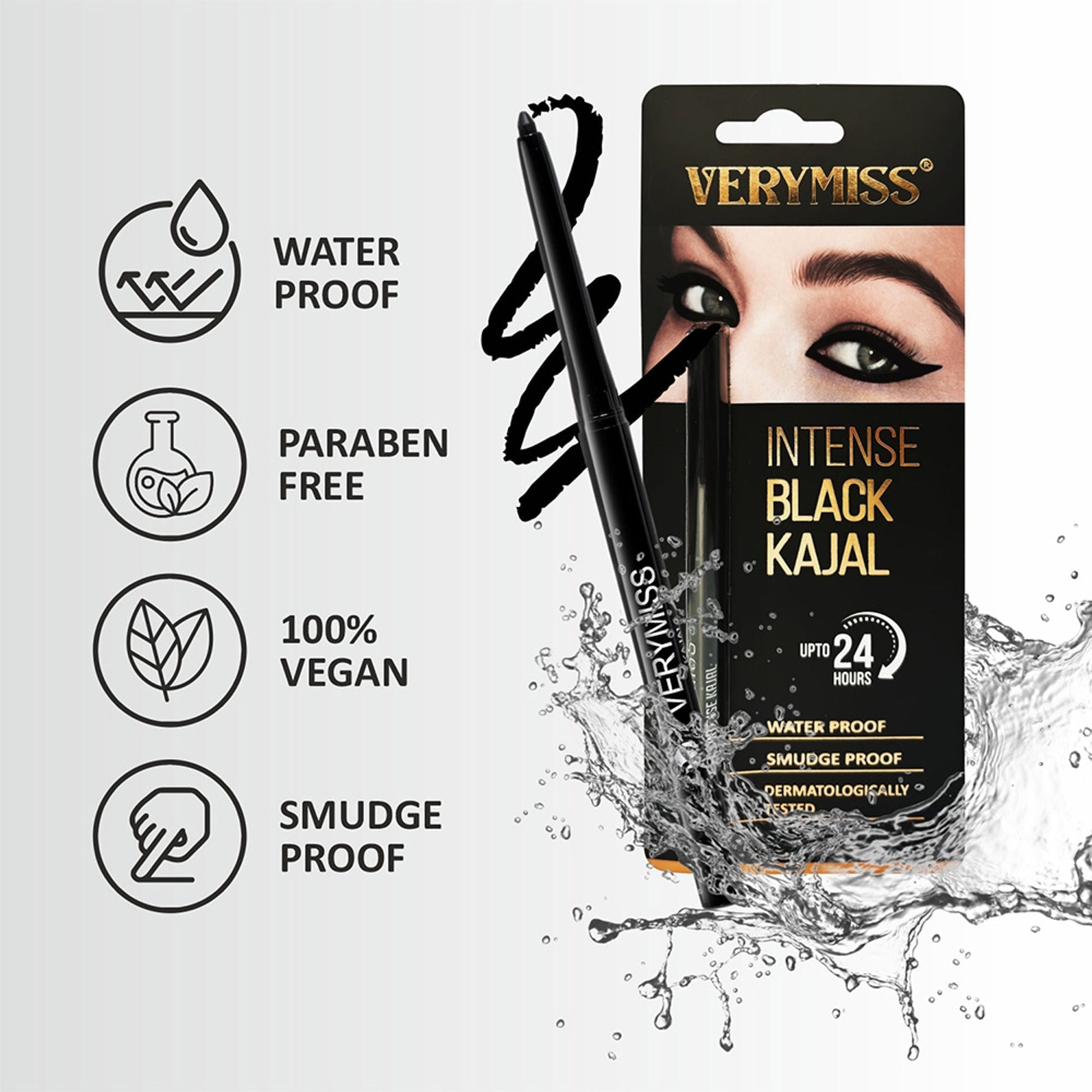 VERYMISS Intense Black Kajal  Grab2Buy VERYMISS Grab2Buy