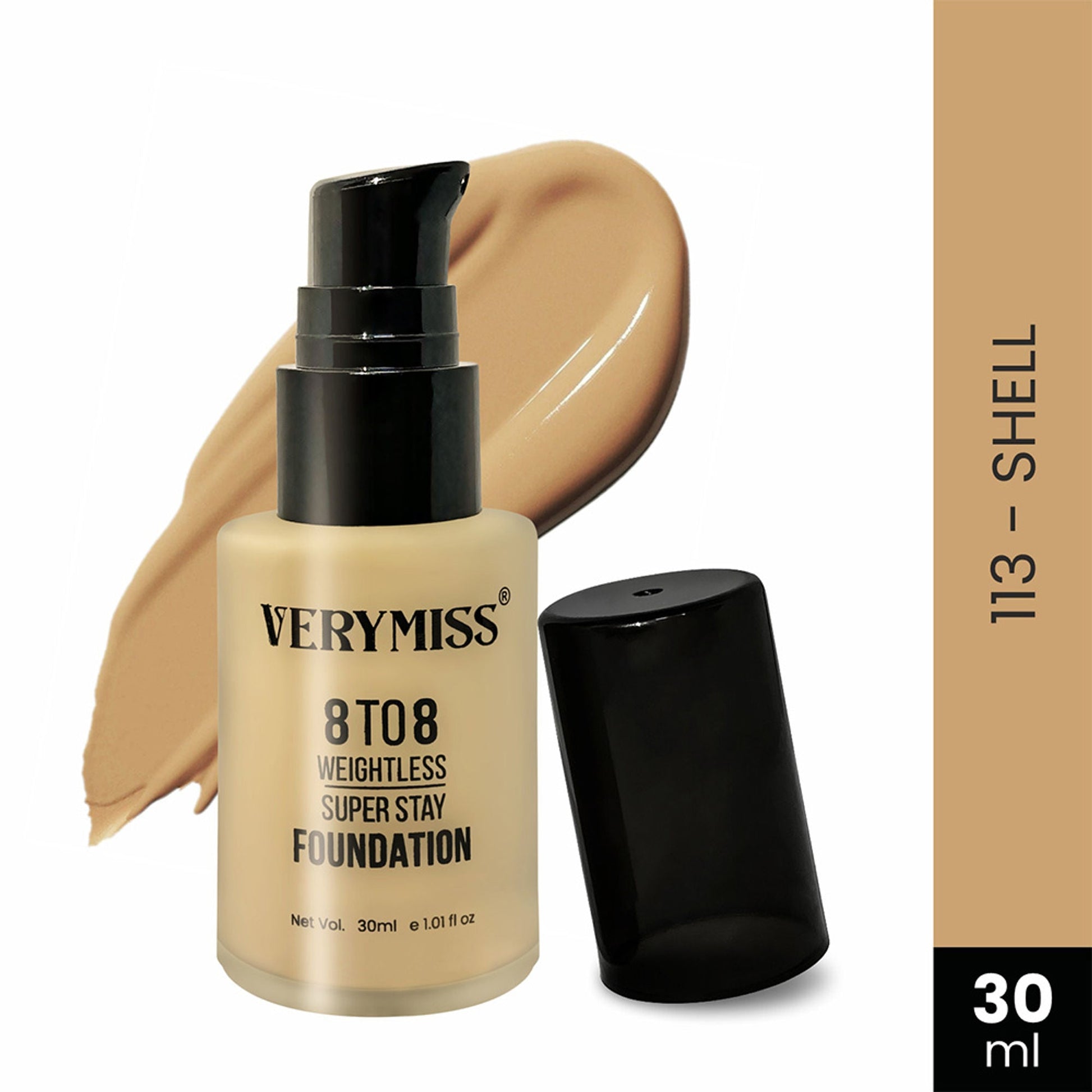 VERYMISS 8 To 8 Weightless Super Stay Foundation - 113 Shell  Grab2Buy VERYMISS Grab2Buy