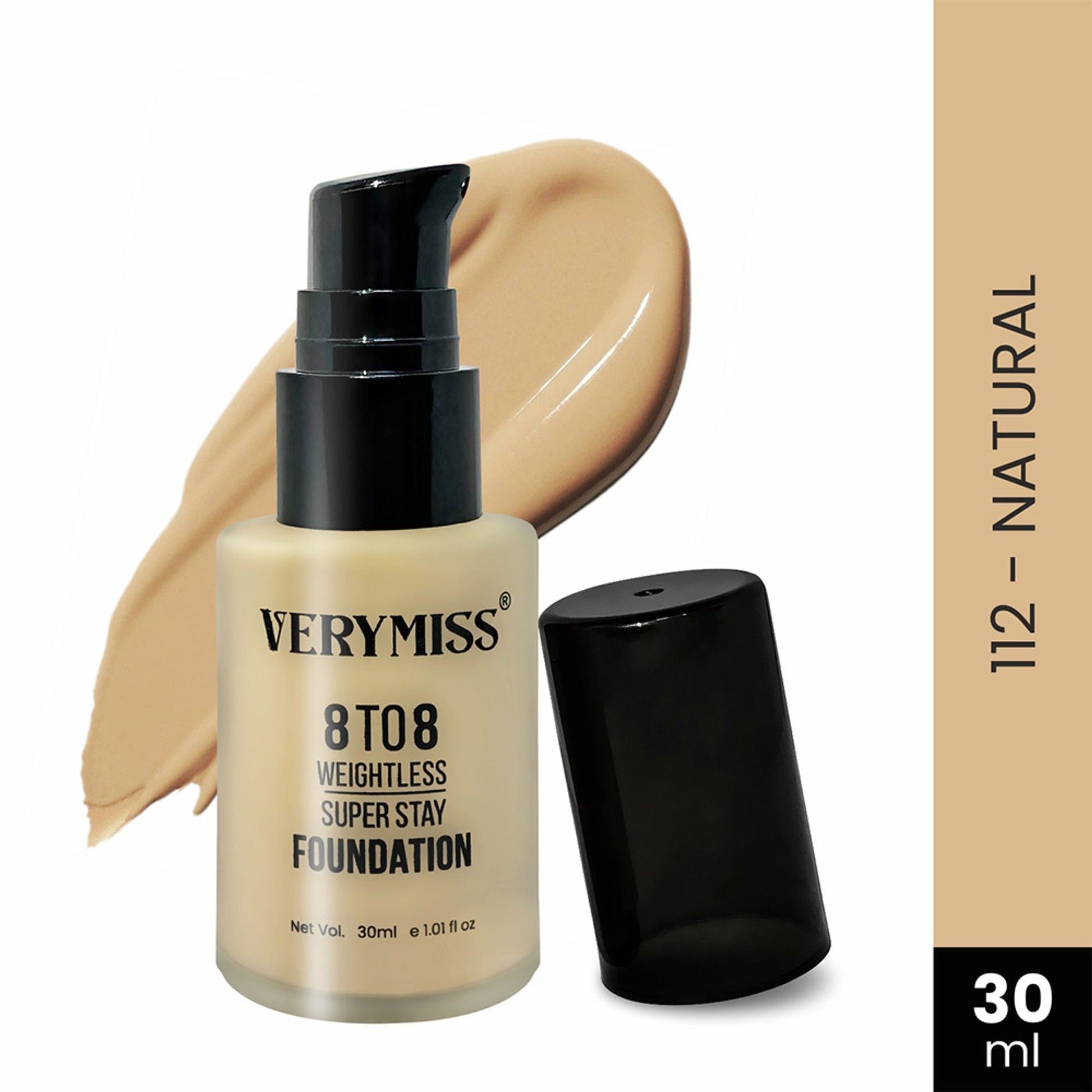 VERYMISS 8 To 8 Weightless Super Stay Foundation - 112 Natural  Grab2Buy VERYMISS Grab2Buy