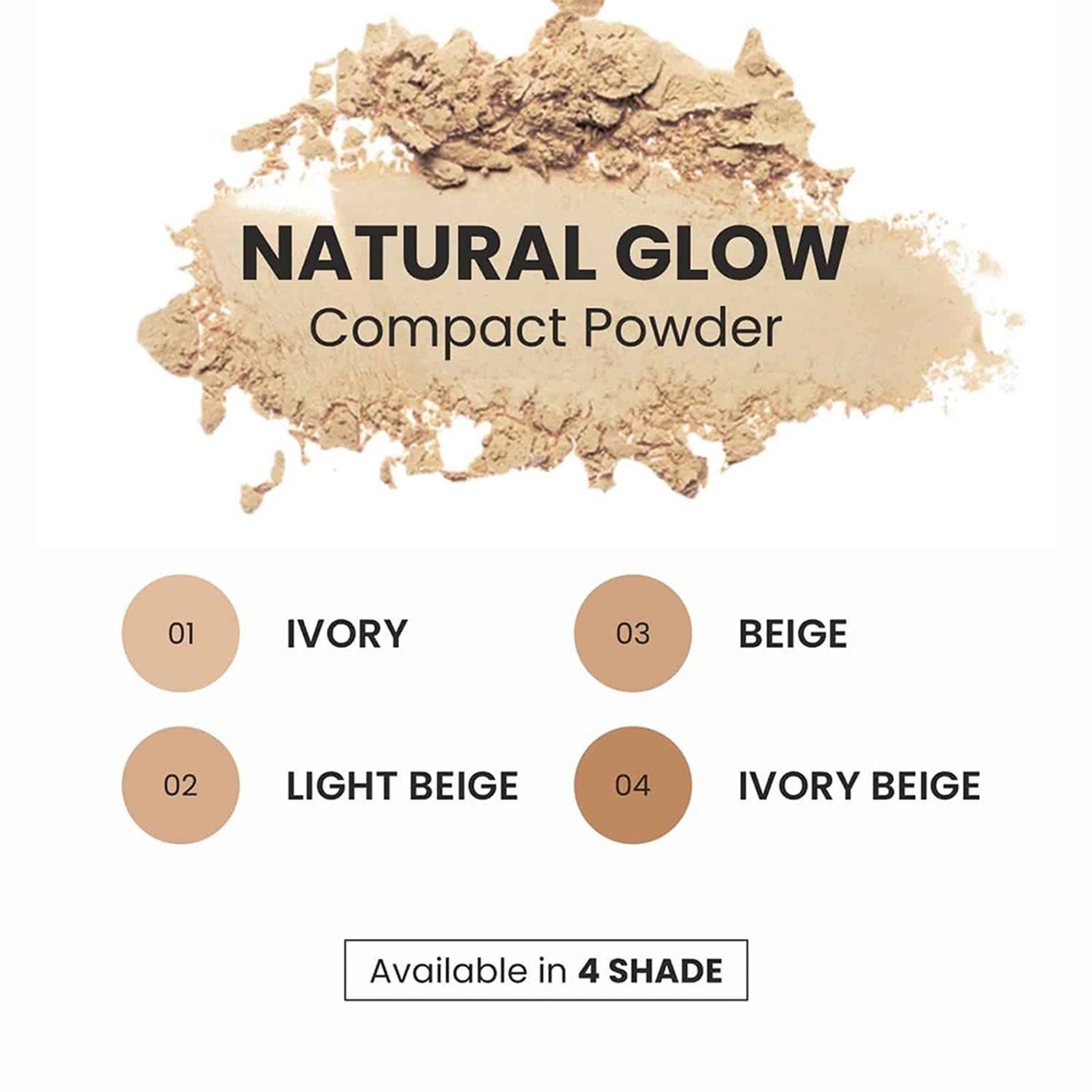 VERYMISS Natural Glow Compact Powder - 03 Beige  Grab2Buy VERYMISS Grab2Buy