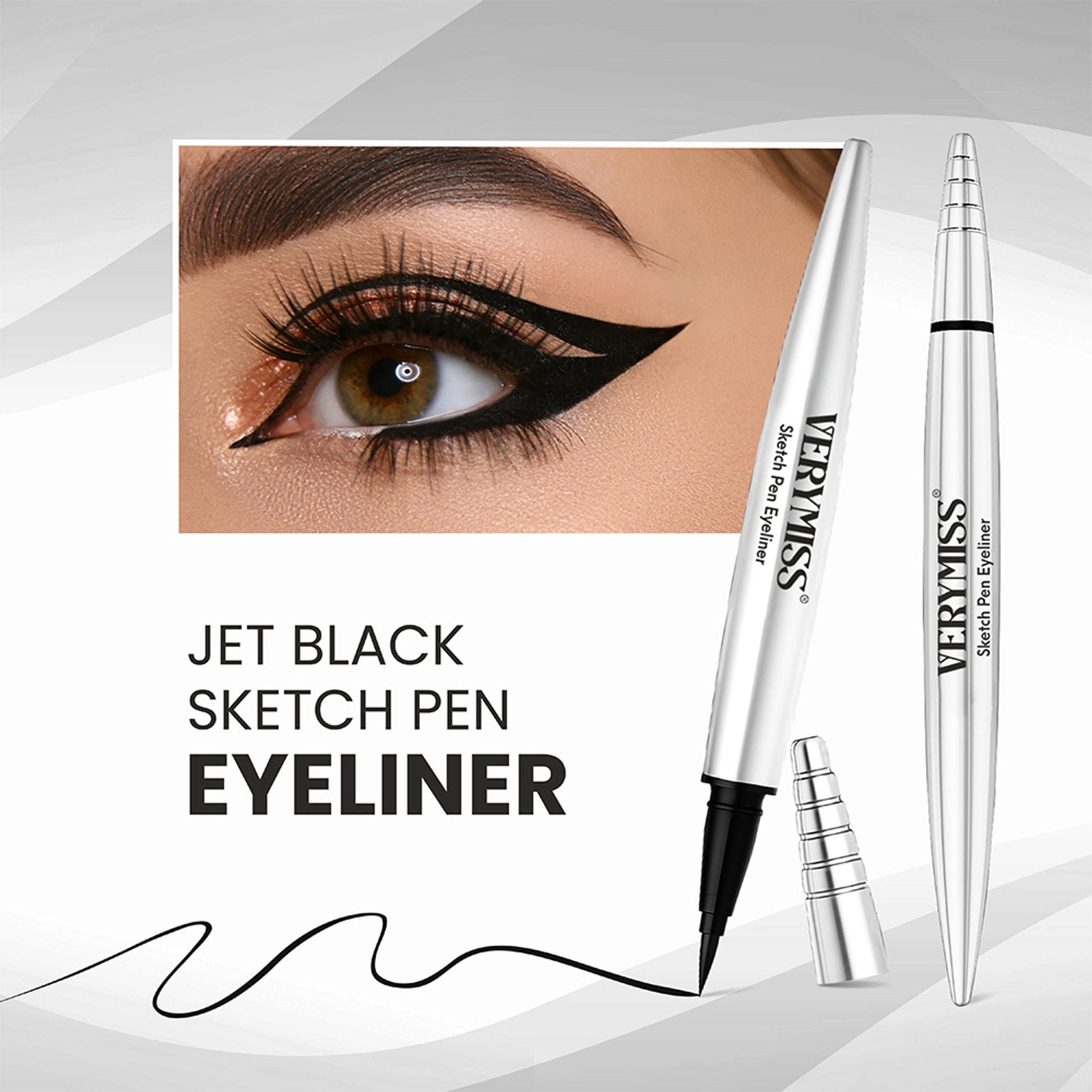 VERYMISS Jet Black Sketch Pen Eyeliner  Grab2Buy VERYMISS Grab2Buy