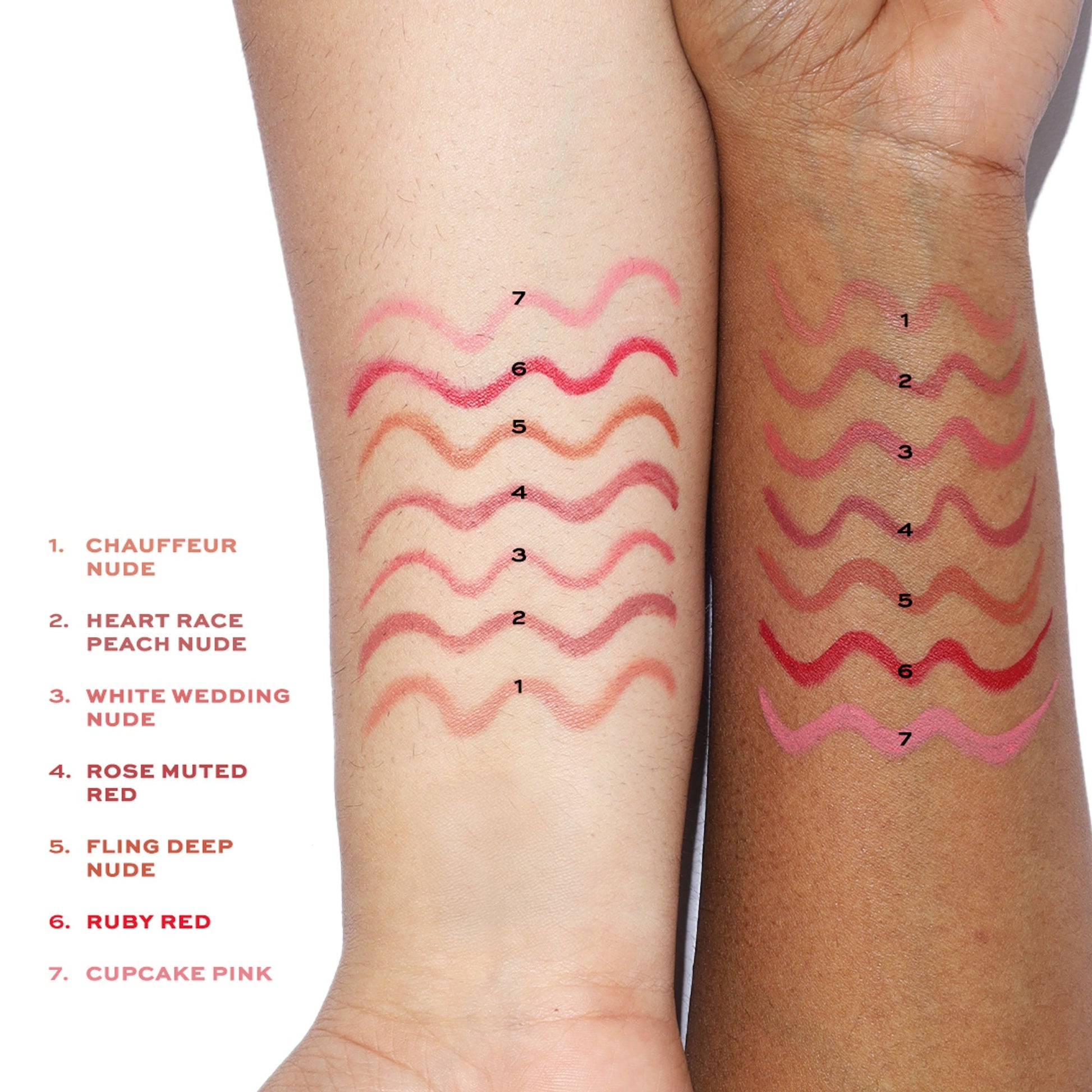 Makeup Revolution Satin Kiss Lip Liner - Muted Red