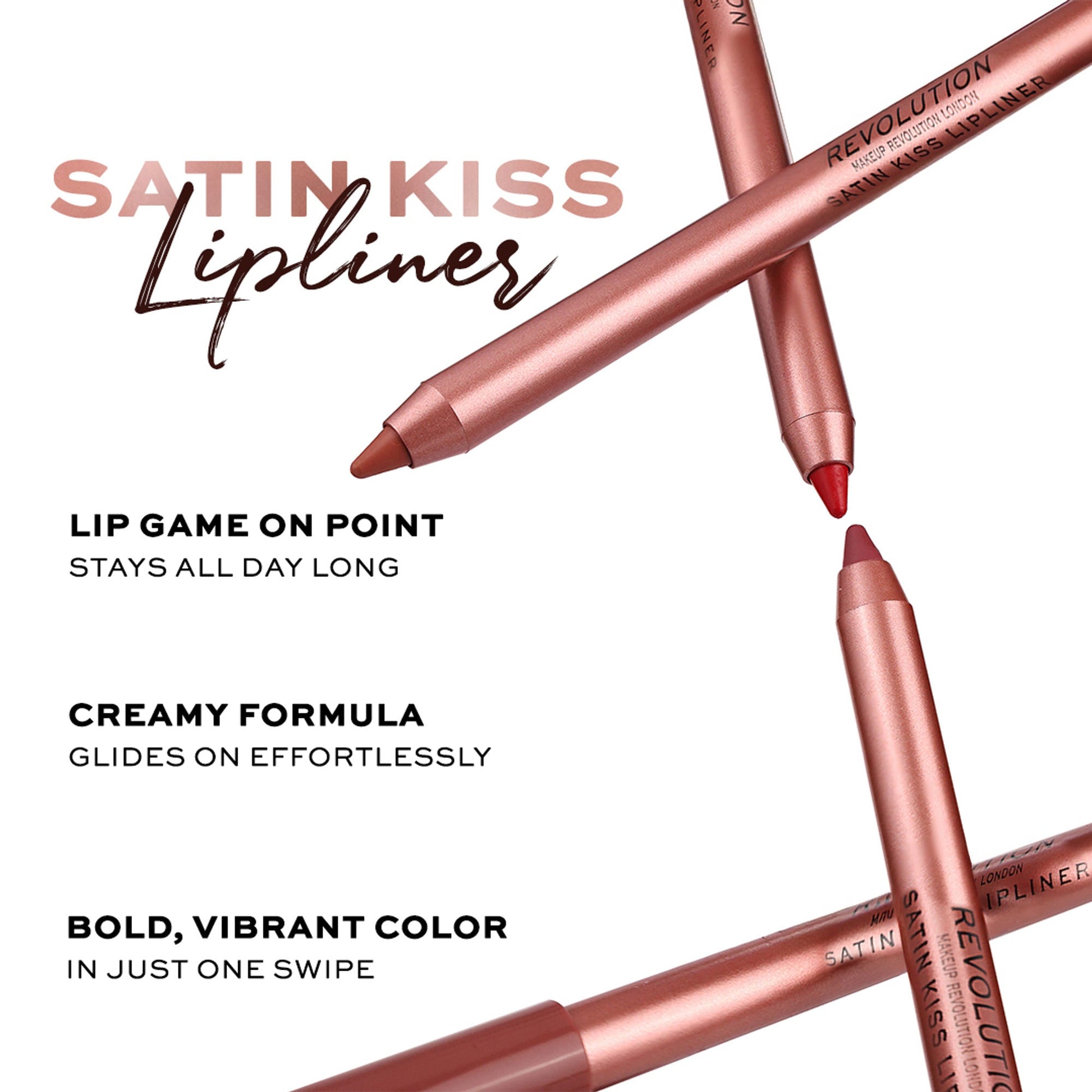Makeup Revolution Satin Kiss Lip Liner - Ruby Red