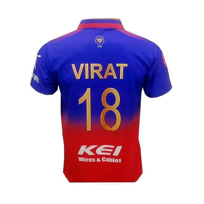Virat 18 Bangalore Cricket Official Jersey IPL, T20 