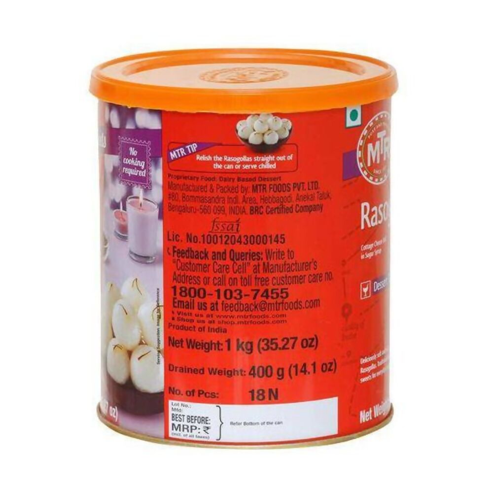 MTR Rasogolla Tin - Grab2buy