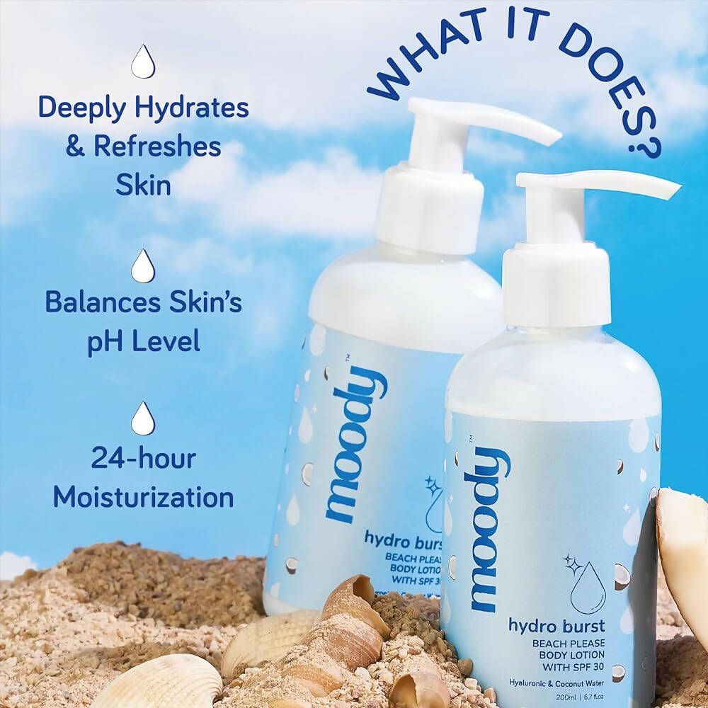 Moody 7D Hydro Burst Bleach Please Body Lotion with SPF 30 