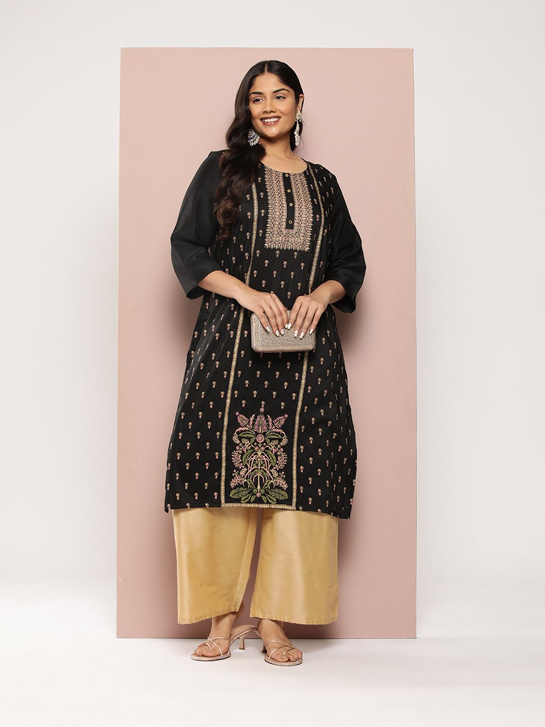 Sztori Plus Size Ethnic Motifs Printed Kurta | Grab2Buy