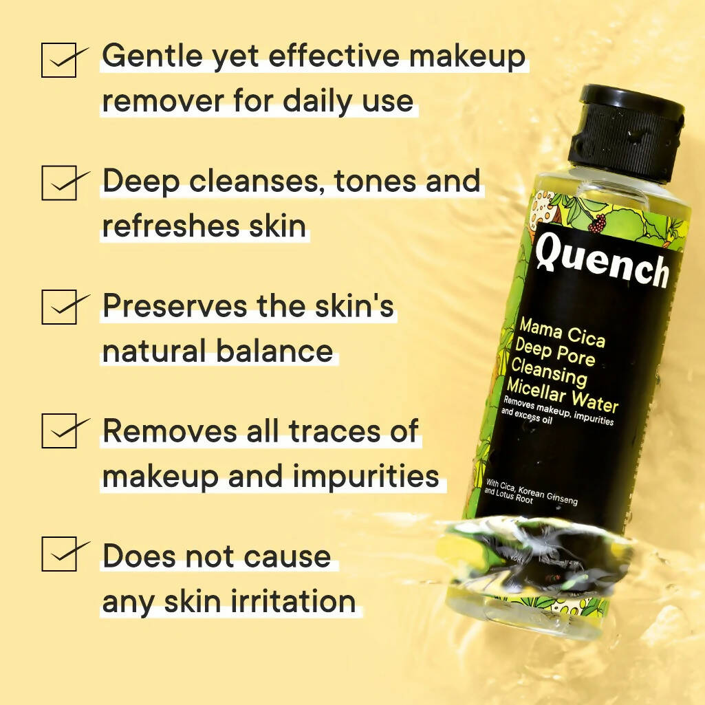 Quench Botanics Mama Cica Deep Pore Cleansing Micellar Water - Korean Skincare 