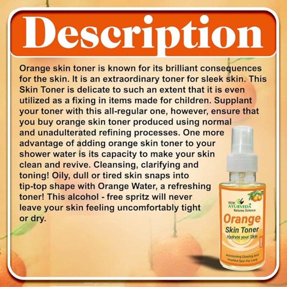 VedicAyurveda Orange Skin Toner  Grab2Buy VedicAyurveda Grab2Buy