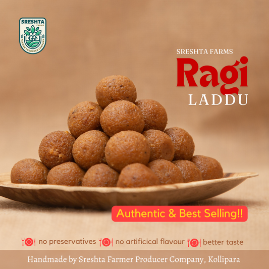 Sreshta Farms Organic Ragi (Finger Millet) Laddu 