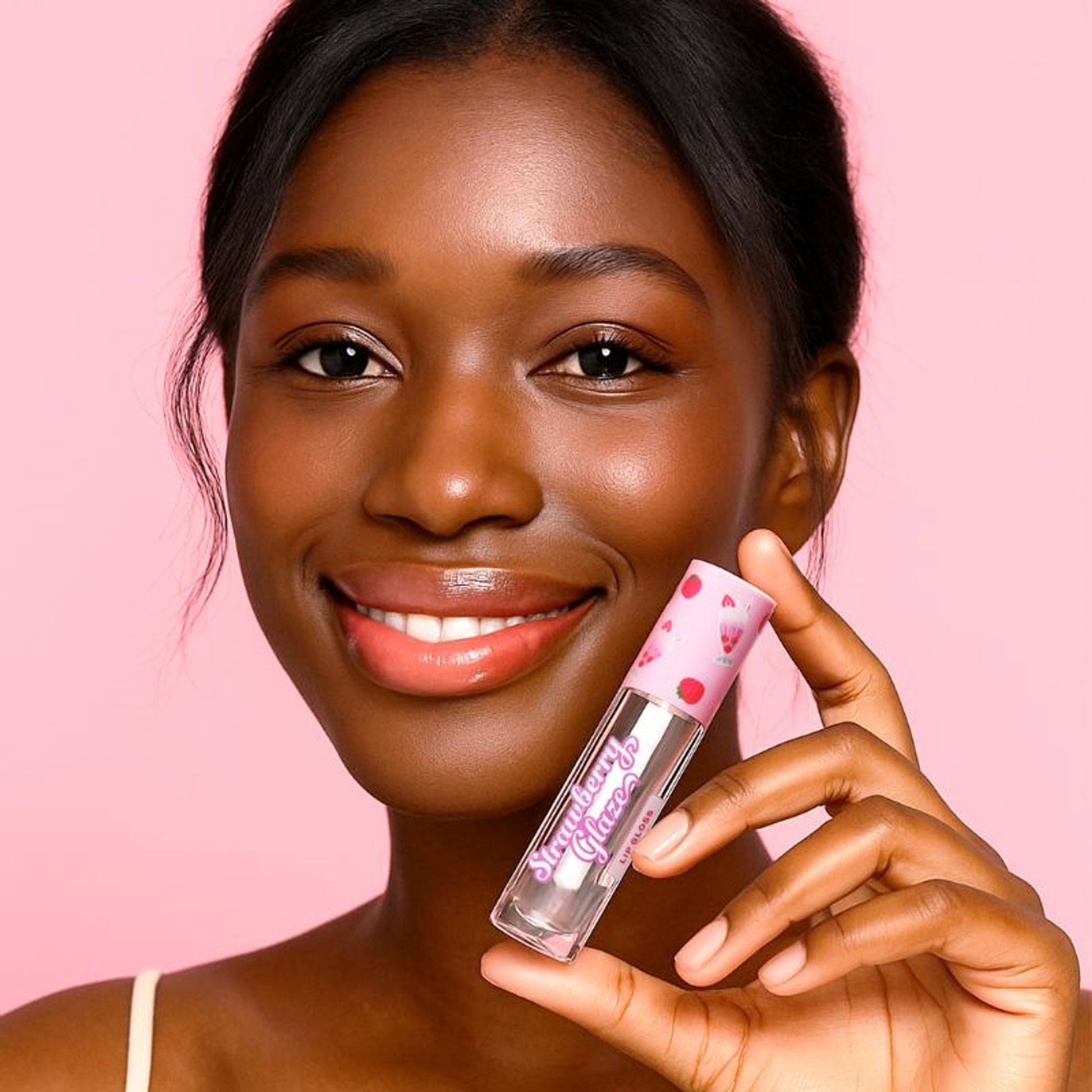 Makeup Revolution Strawberry Glaze Lip Gloss - Clearly Cream