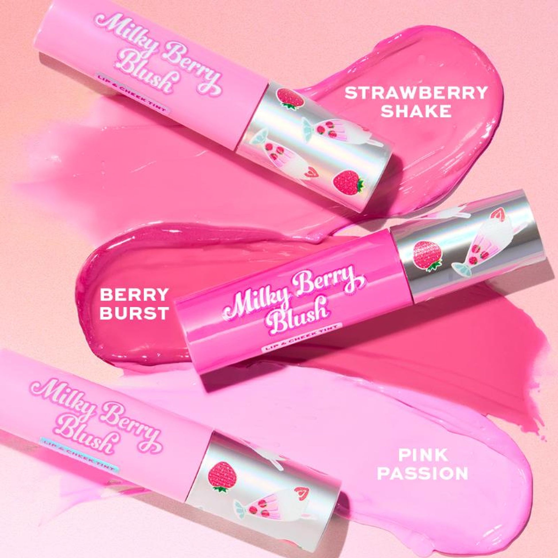 Makeup Revolution Milkshake Lip + Cheek Tint - Berry Burst