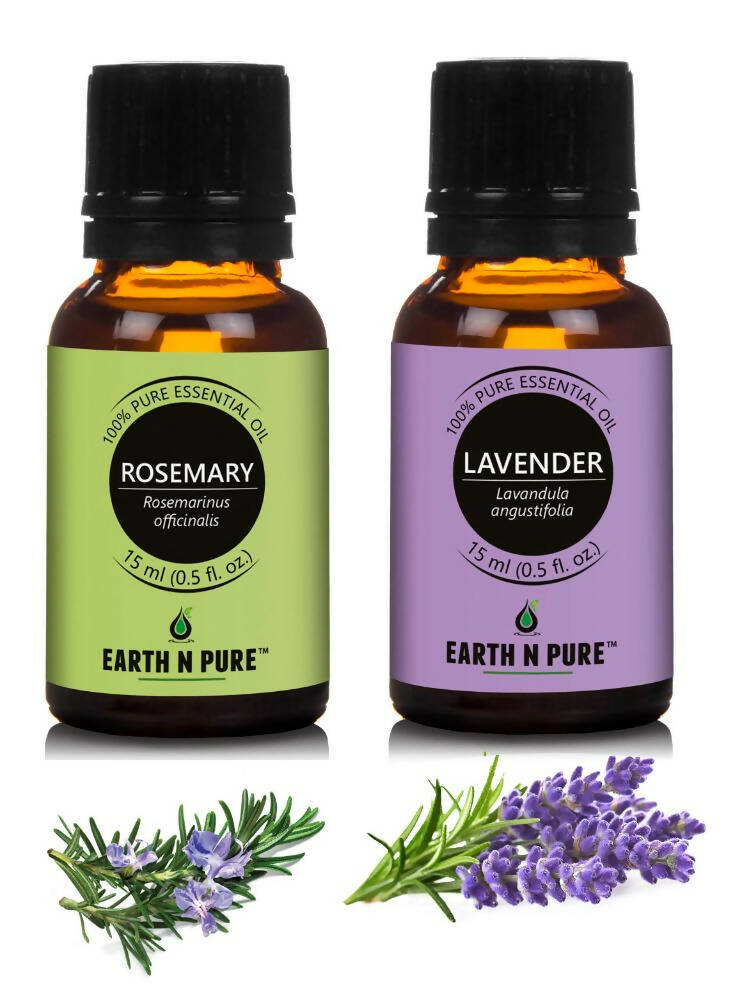 Earth N Pure Essential Oils (Rosemary & Lavender) Combo | Grab2Buy