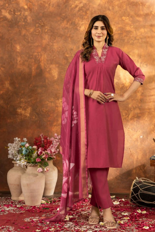 Gajari Ready to Wear Salwar Kameez Set for Women by Infinity Export