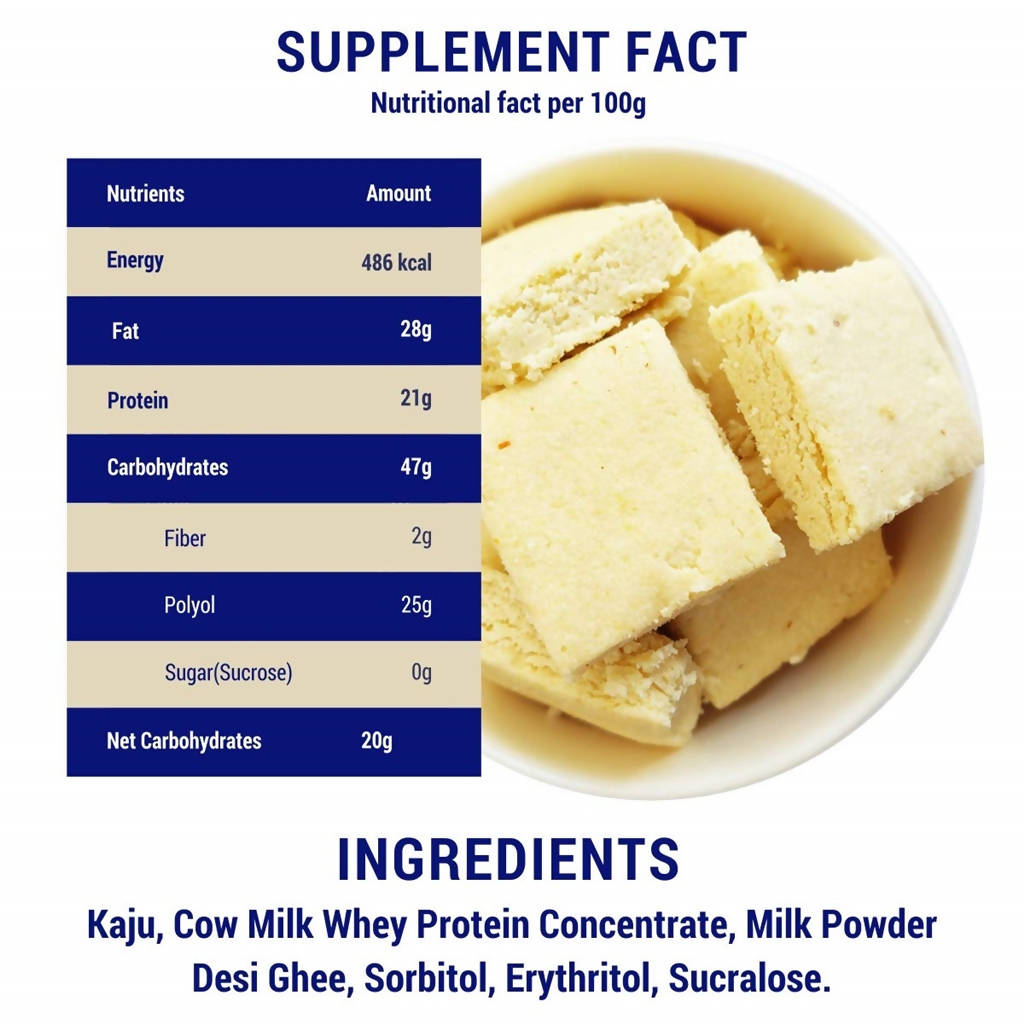 Diabexy Desi Ghee Kaju Barfi 