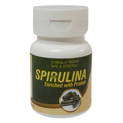 Deep Ayurveda Spirulina 500mg Veg Capsules - Grab2buy