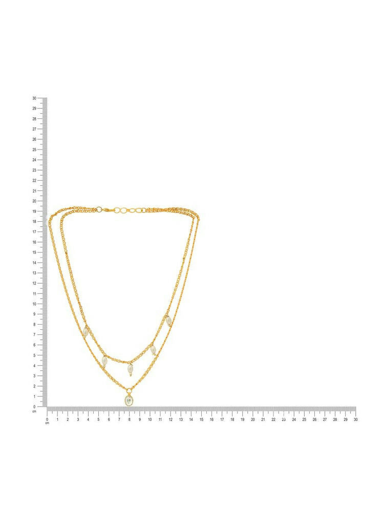 White and Gold, Handcrafted Kundan Necklace - Ruby Raang  Grab2Buy Ruby Raang Grab2Buy