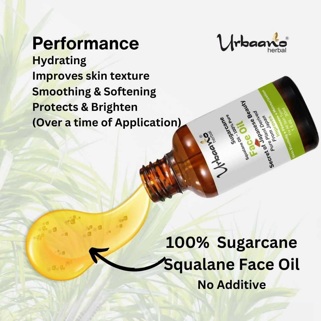 Urbaano Herbal Sugarcane Squalane Face Oil Serum  Grab2Buy Urbaano Herbal Grab2Buy