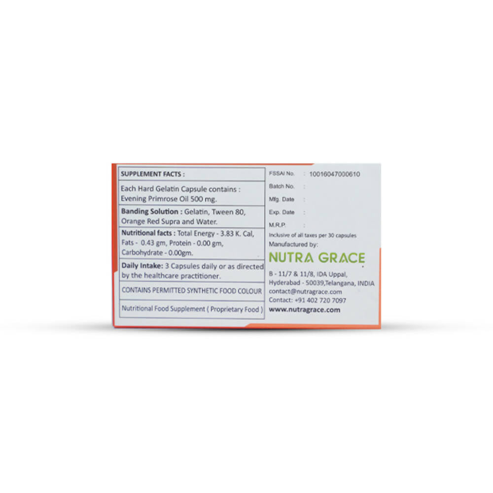 Nutra Grace Evening Primrose Oil E P Zen Capsules - Grab2buy
