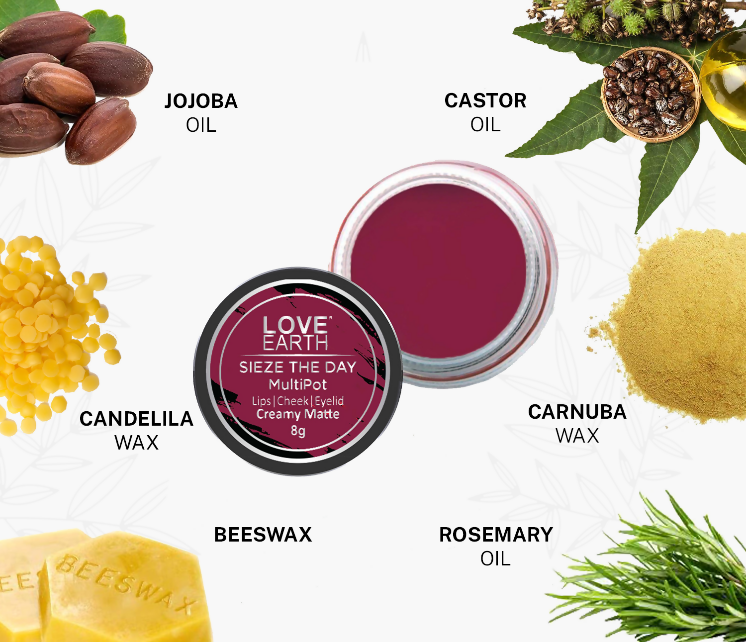Love Earth Lip Tint & Cheek Tint Multipot Combo (Rose Pink & Raspberry Pink) - Distacart