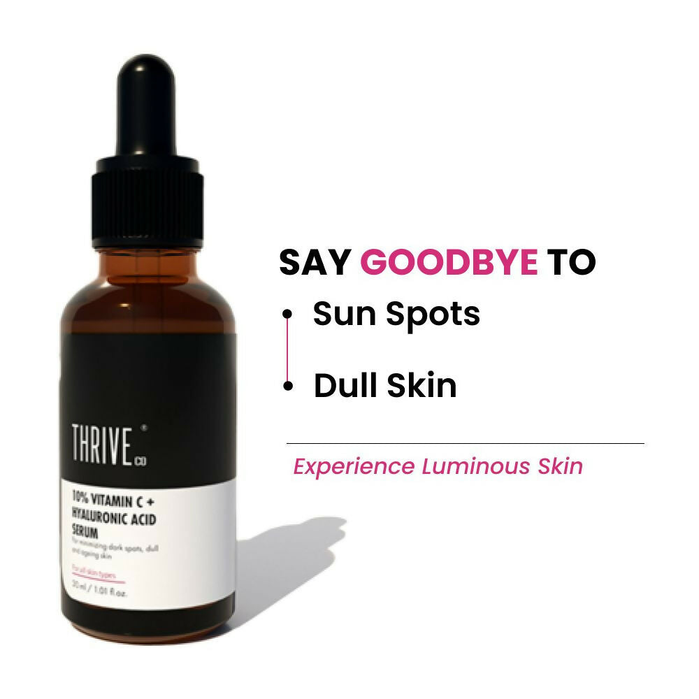 Thriveco 10% Vitamin C+ Hyaluronic Acid Serum 