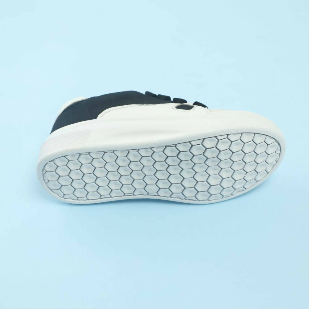 Tiny Bugs Boys Lace Up Casual Shoes - White & Black  Grab2Buy Tiny Bugs Grab2Buy