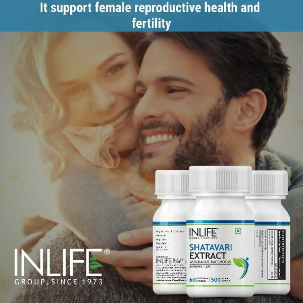 Inlife Shatavari Extract 500MG Capsules - Grab2buy