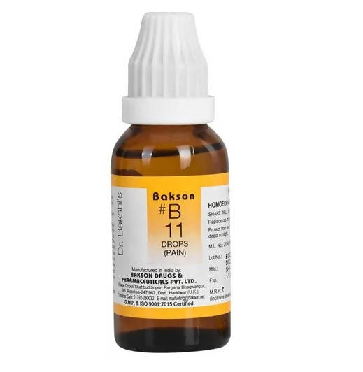 Bakson's Homeopathy B11 Drops (Pain) 