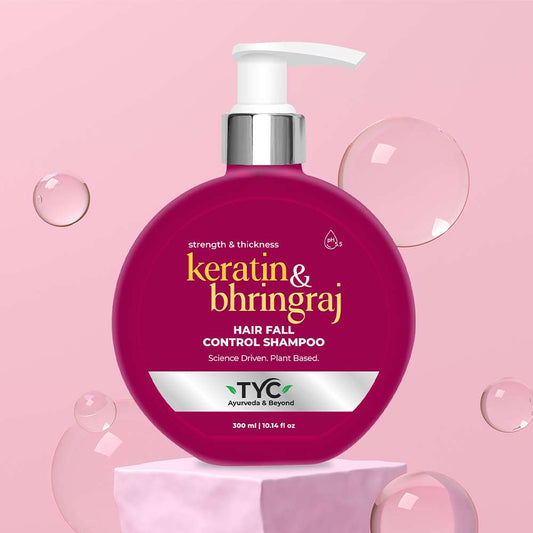 TYC Hair Fall Control Shampoo - Keratin + Bhringraj  Grab2Buy TYC Grab2Buy