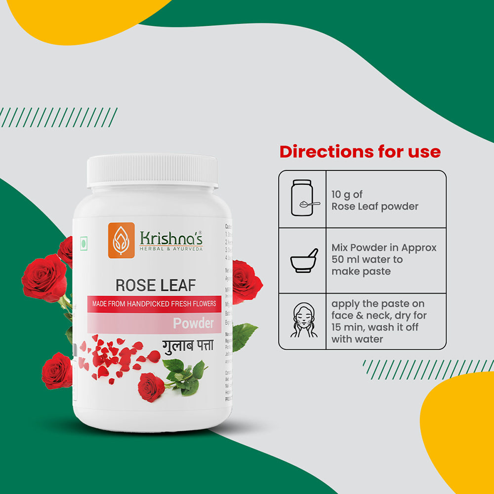 Krishna'S Herbal & Ayurveda Rose Leaf Powder 