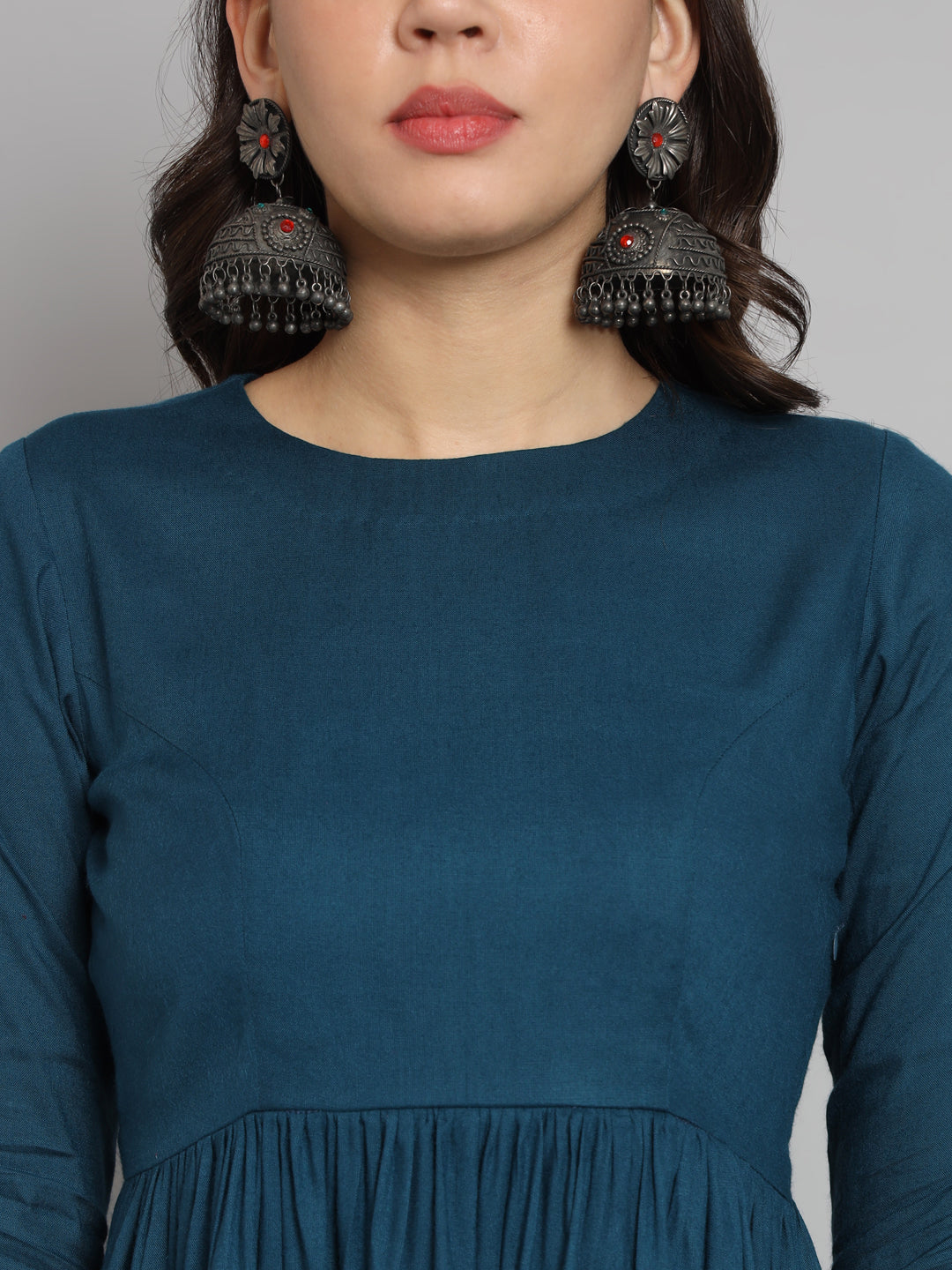 Fab Fashion Peacock Blue Co-Ord Set 