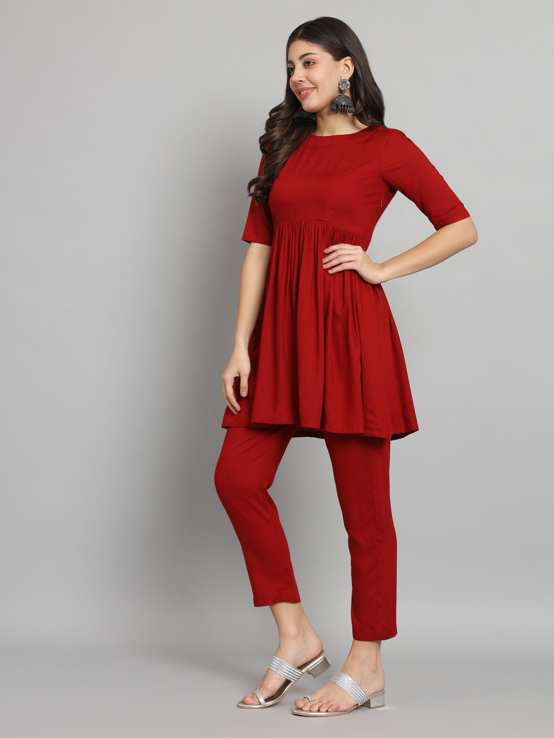 Fab Fashion Cherry Red Co-Ord set 