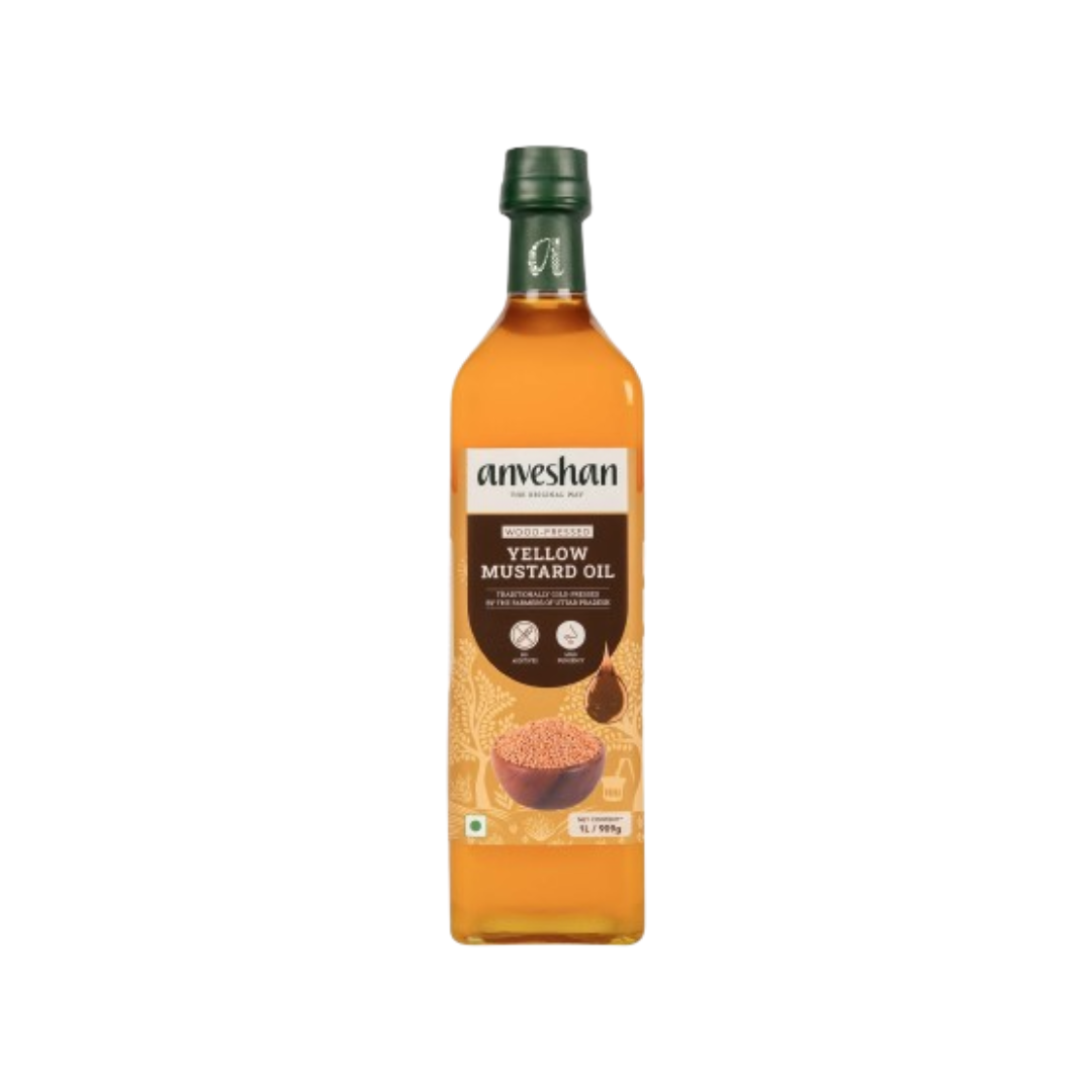 Grab2Buy Wood Pressed Yellow Mustard Oil 