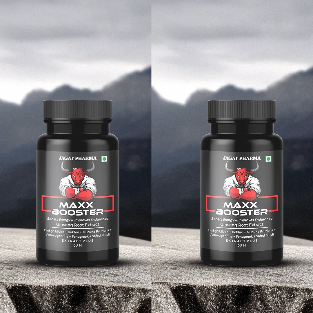 Jagat Pharma Maxx Booster- 60 Capsule Muscle Mass Gainer and Stamina Booster 