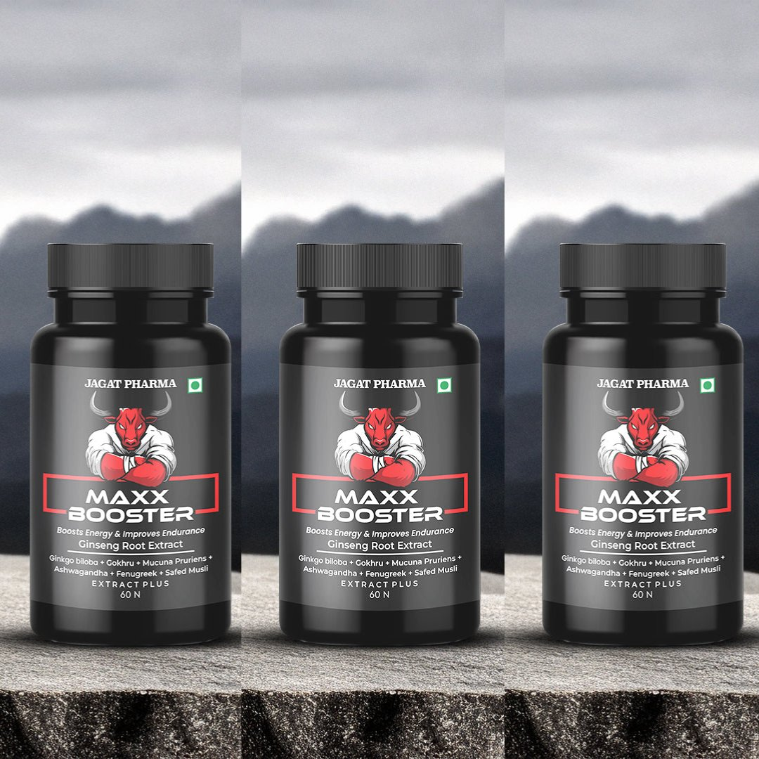 Jagat Pharma Maxx Booster- 60 Capsule Muscle Mass Gainer and Stamina Booster 