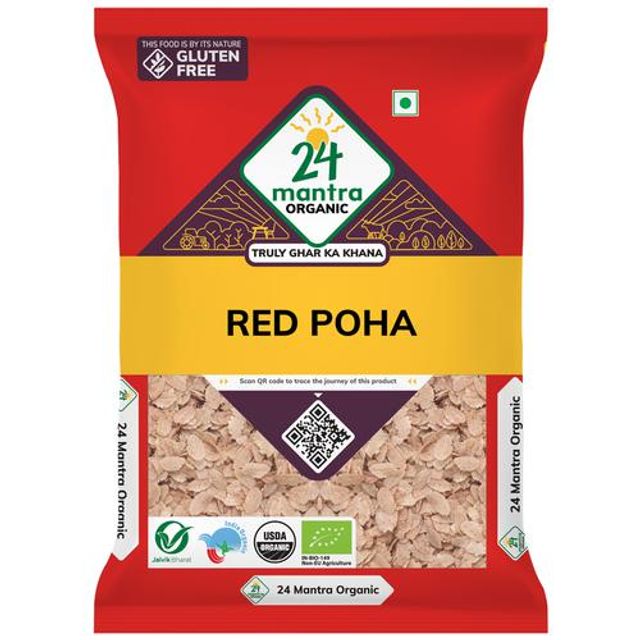 24 Mantra Organic Red Poha - Grab2buy