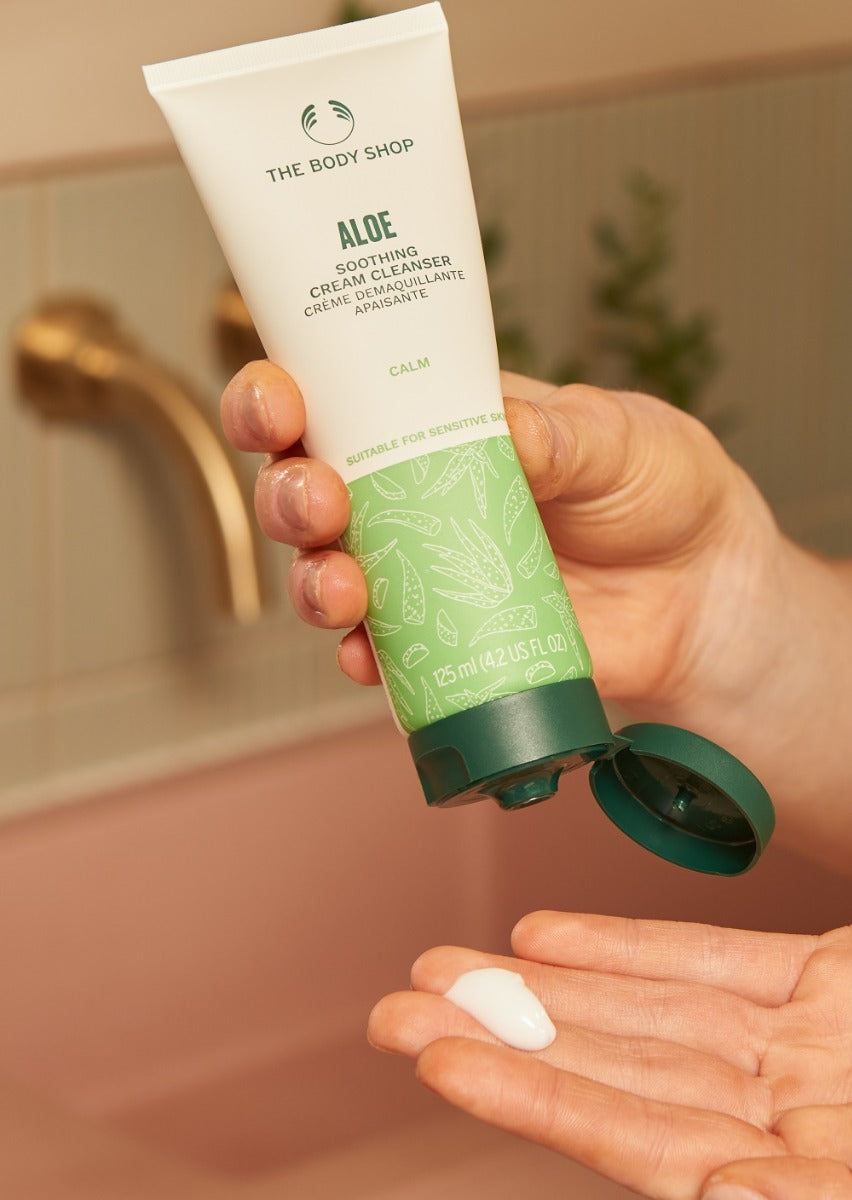 The Body Shop Aloe Soothing Cream Cleanser  Grab2Buy The Body Shop Grab2Buy