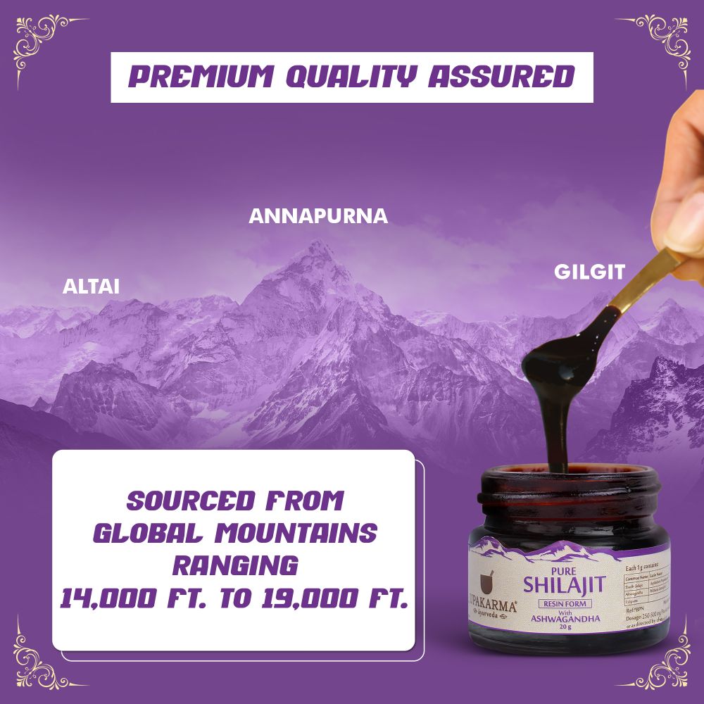 Upakarma Ayurveda Original & Pure SJ Resin Form with Ashwagandha 