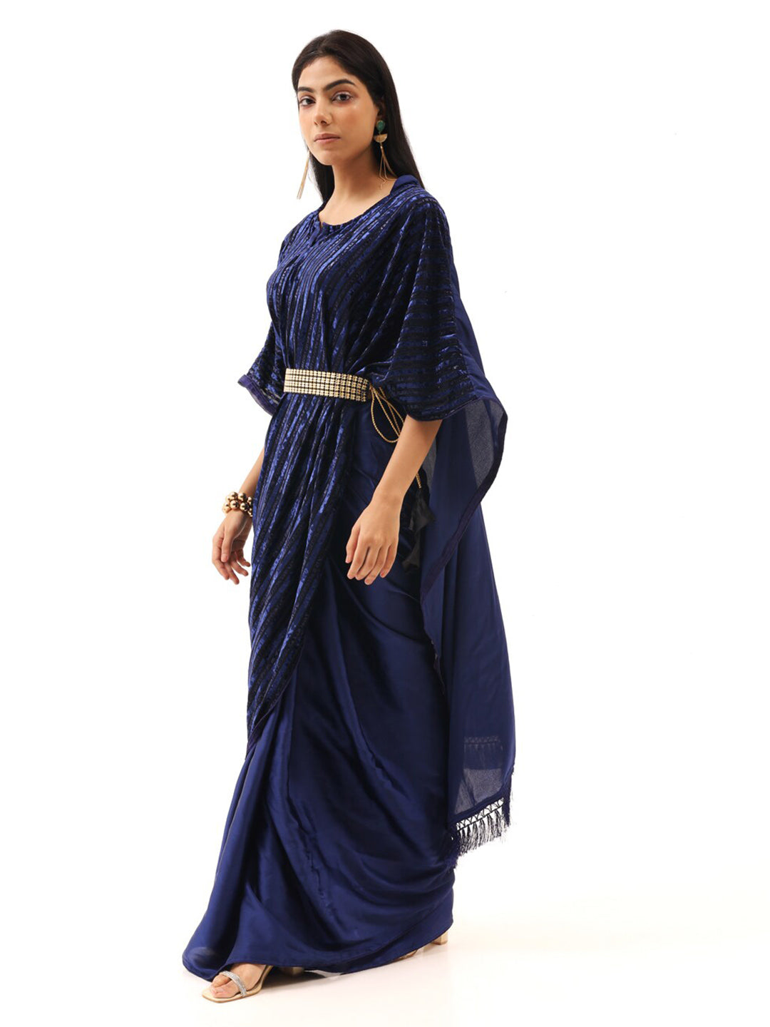 Tikhi Imli Striped Velvet Kaftan Grab2Buy 