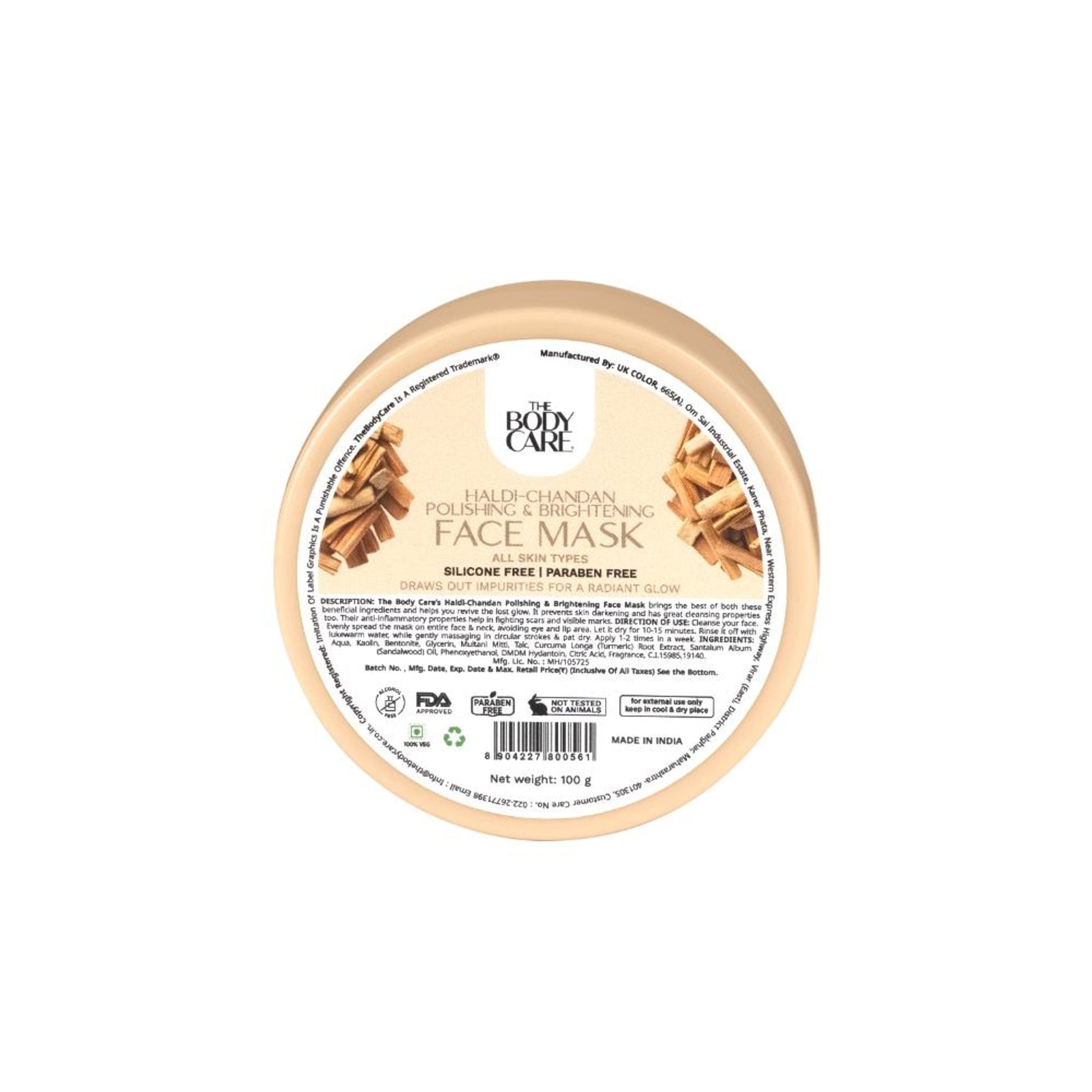 The Body Care Sandal Face Pack  Grab2Buy The Body Care Grab2Buy