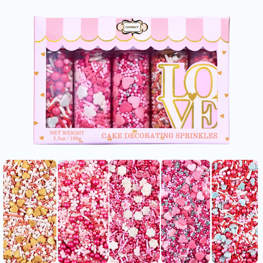 Confect Valentine Sprinkles | 11 Edible Decoration for Baking & Dessert  Grab2Buy Confect Grab2Buy