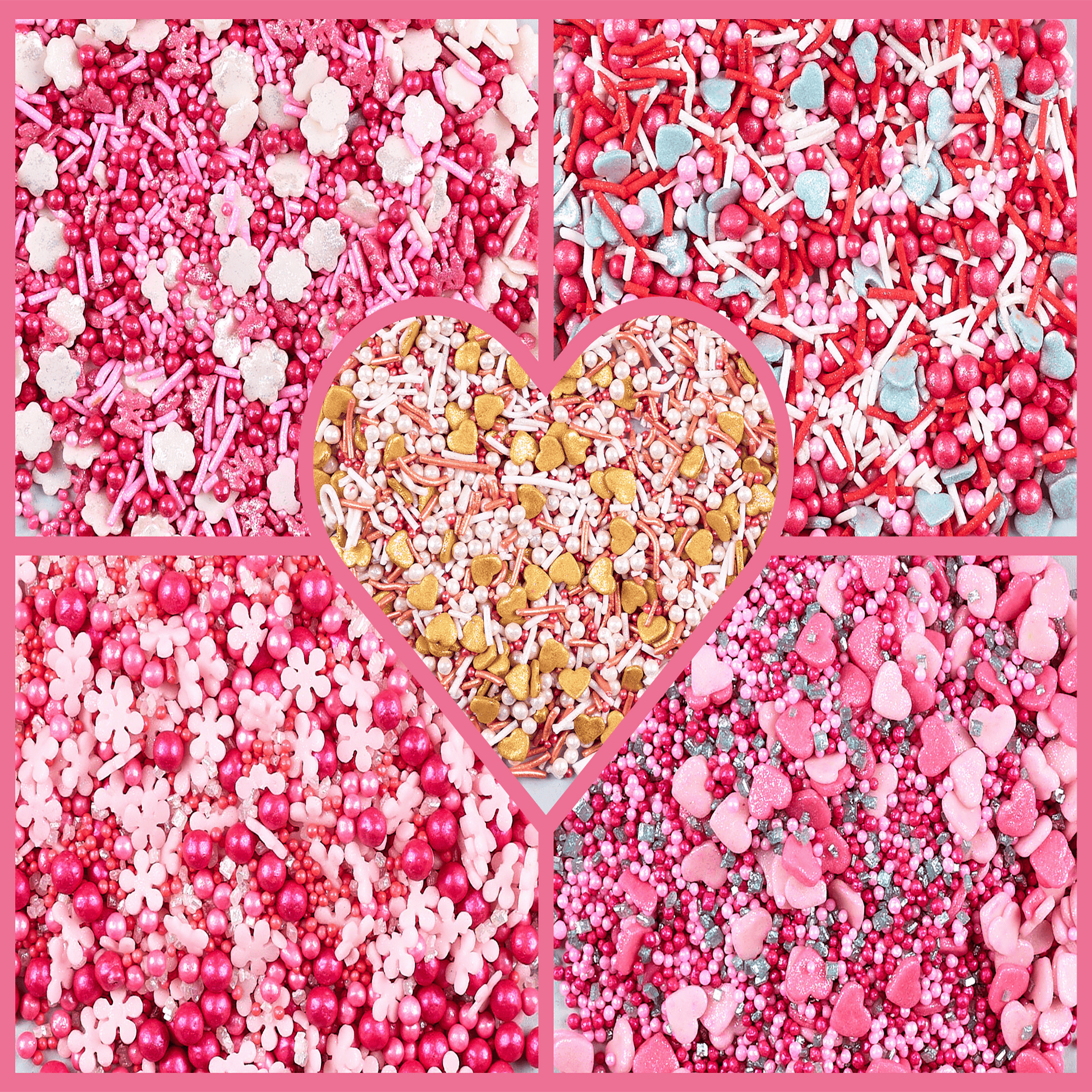 Confect Valentine Sprinkles | 11 Edible Decoration for Baking & Dessert  Grab2Buy Confect Grab2Buy
