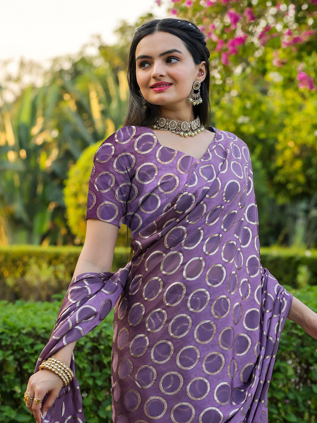 Tikhi Imli Geometric Woven Design Ready to Wear Grab2Buy 