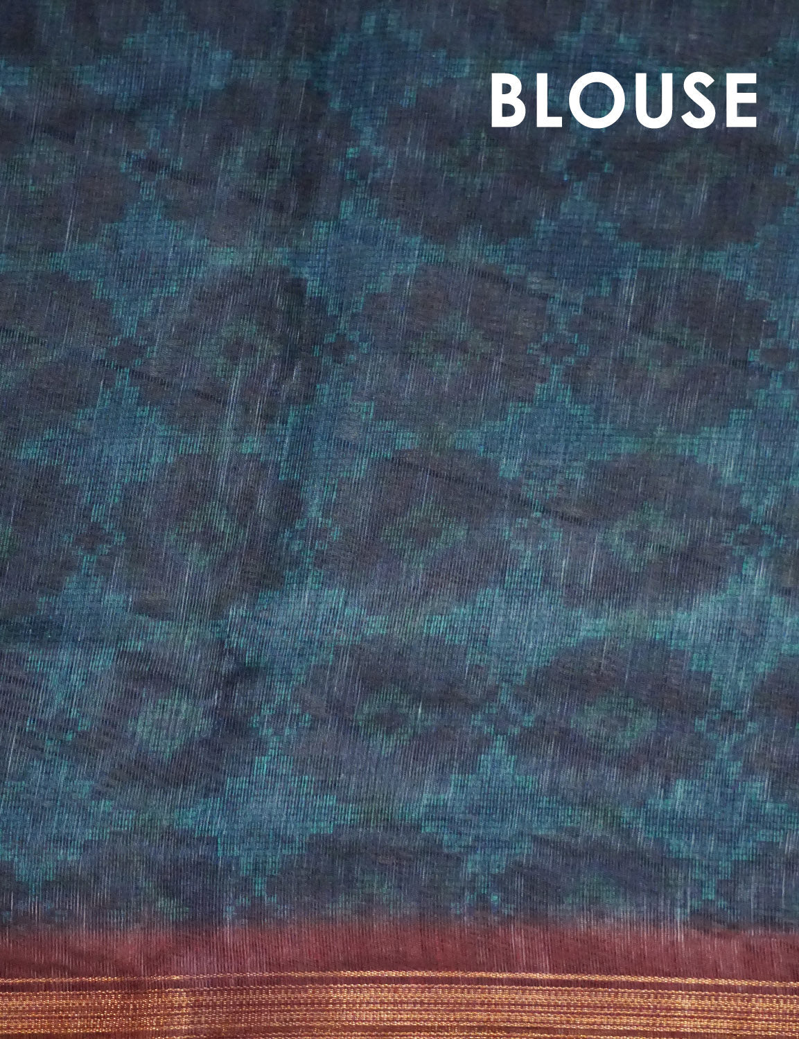 Shades Of Dark Rust Geomatrical Design Semi Chanderi Grab2Buy By Gayathri Reddy Designer Studio 