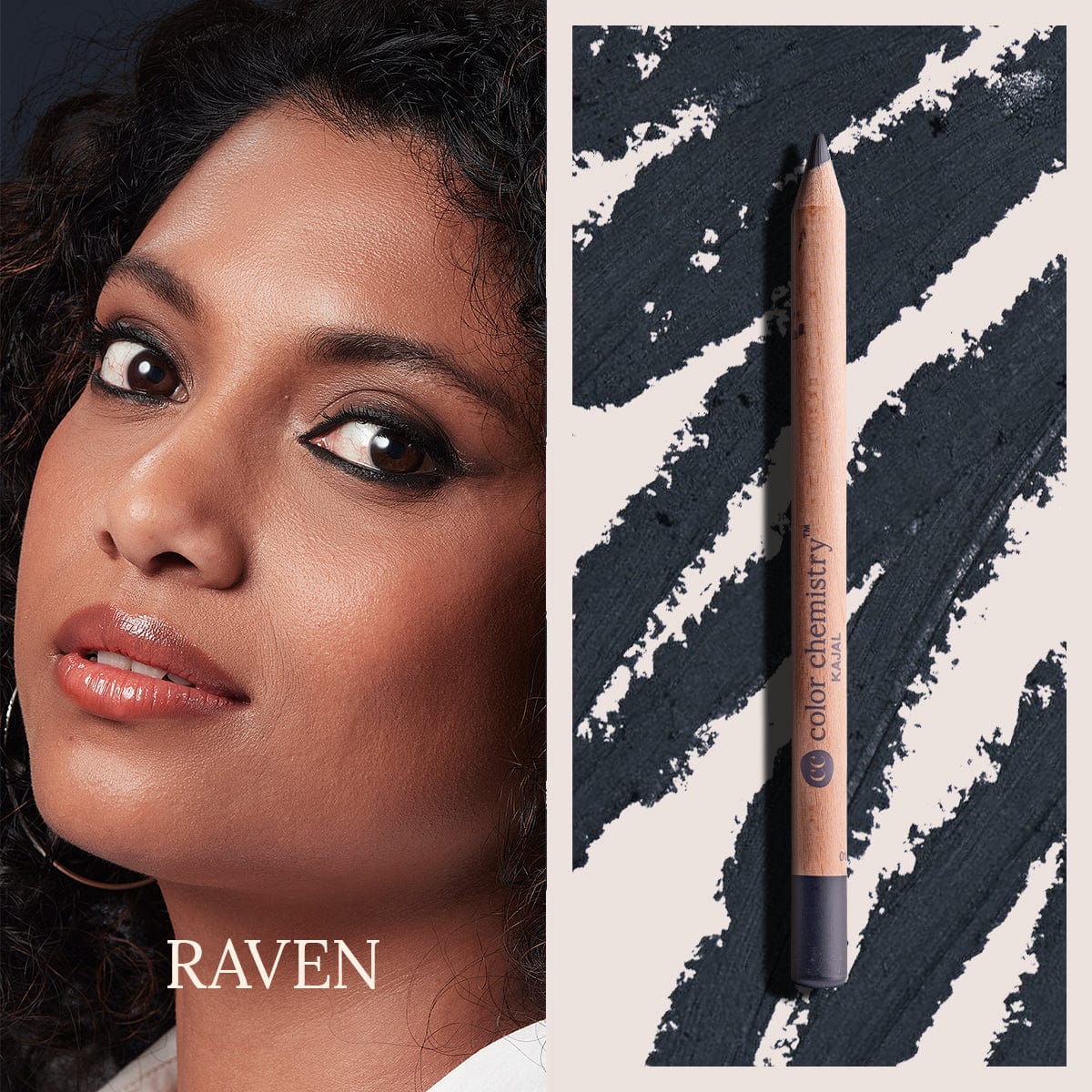 Organic Black Kajal Pencil/Kohl - Raven 